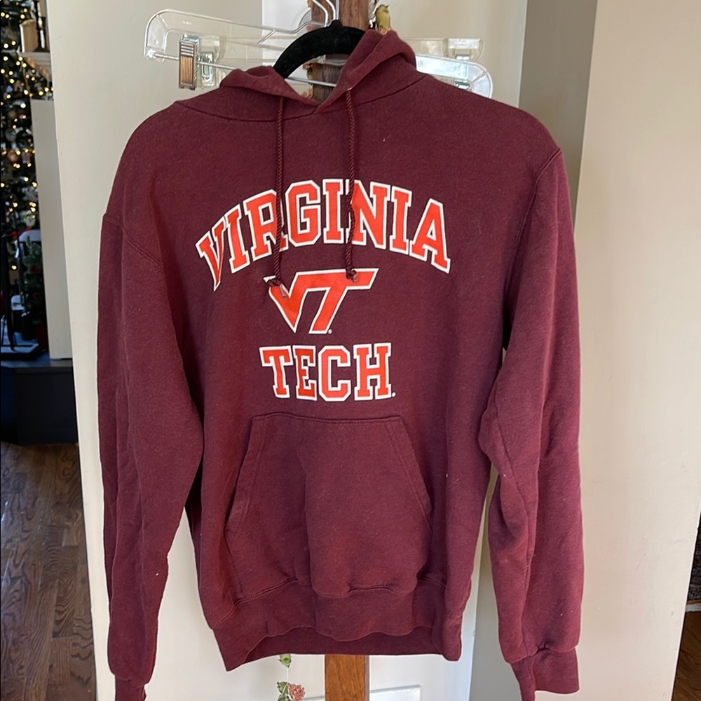 Vintage Virginia Tech Maroon Hoodie
